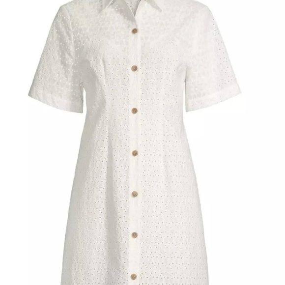 Rebecca Taylor Dresses & Skirts - Rebecca Taylor White Eyelet Mini Dress